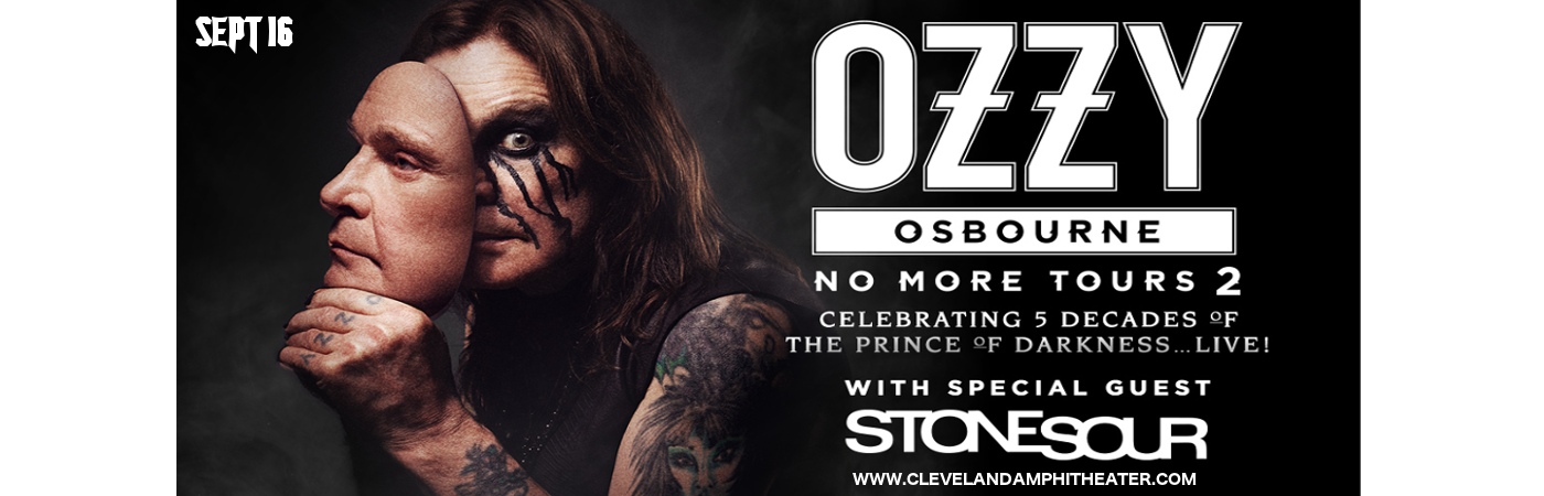 Ozzy Osbourne & Stone Sour at Blossom Music Center tickets Ozzy Osbourne & Stone Sour at Blossom Music Center