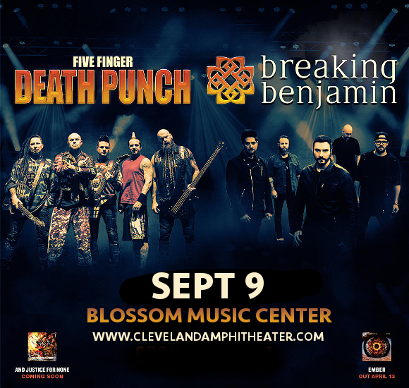 Five Finger Death Punch & Breaking Benjamin at Blossom Music Center