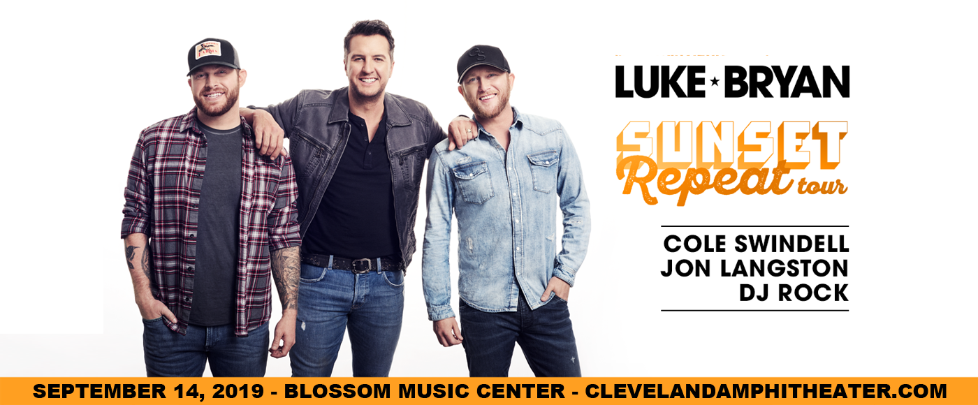 Luke Bryan, Cole Swindell & Jon Langston. at Blossom Music Center