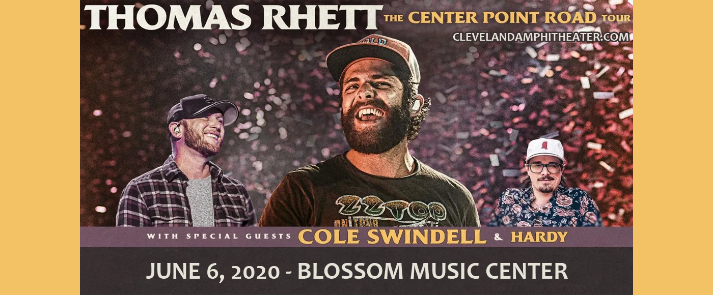 Thomas Rhett & Cole Swindell at Blossom Music Center tickets Thomas Rhett & Cole Swindell at Blossom Music Center