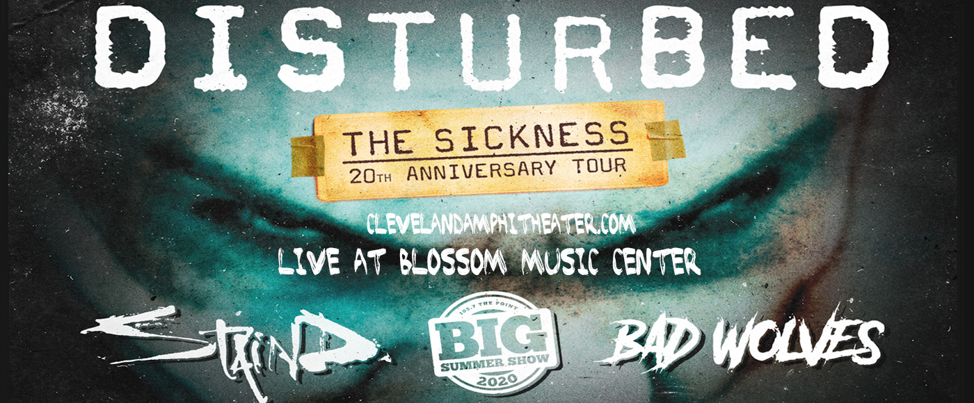 Disturbed, Staind & Bad Wolves at Blossom Music Center tickets Disturbed, Staind & Bad Wolves at Blossom Music Center
