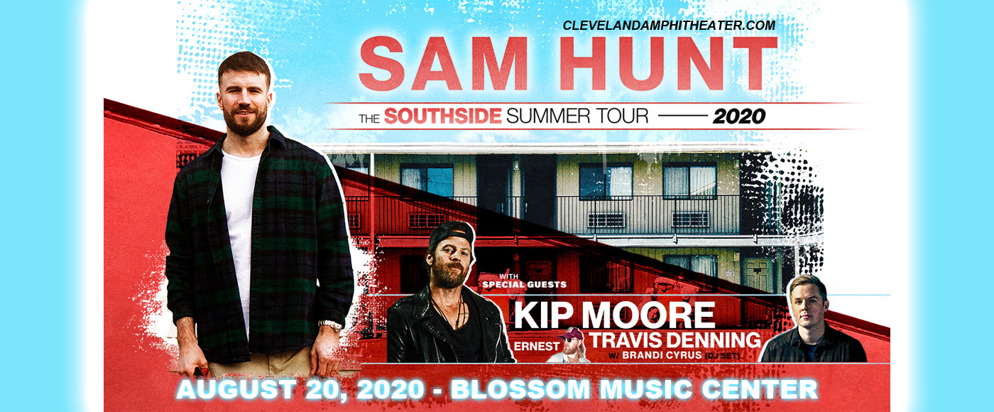 Sam Hunt, Kip Moore & Travis Denning at Blossom Music Center tickets Sam Hunt, Kip Moore & Travis Denning at Blossom Music Center