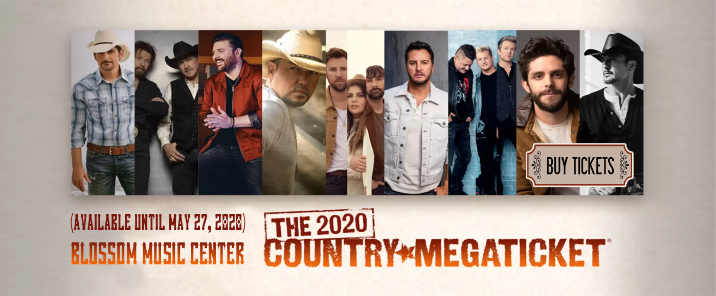Country Megaticket (Includes Tickets To All Performances) [CANCELLED] at Blossom Music Center