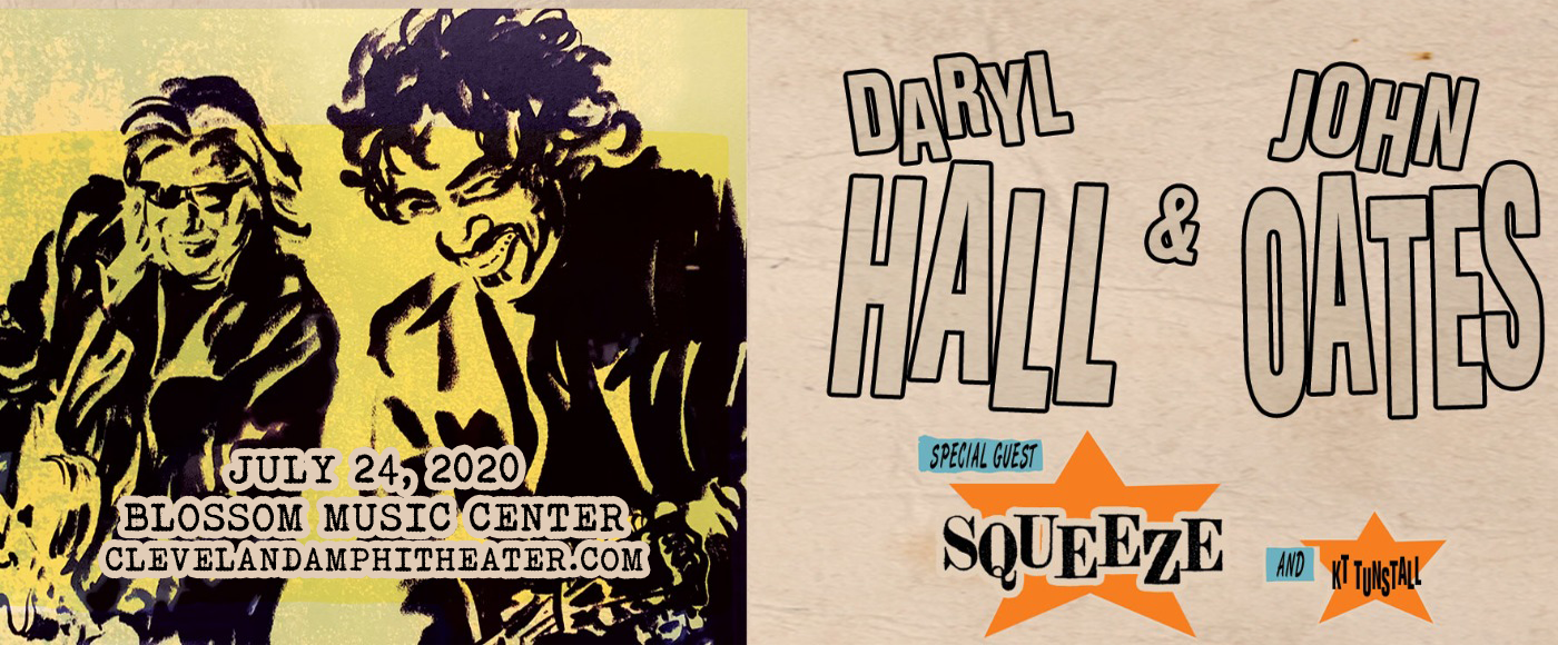 Hall and Oates, KT Tunstall & Squeeze at Blossom Music Center tickets Hall and Oates, KT Tunstall & Squeeze at Blossom Music Center