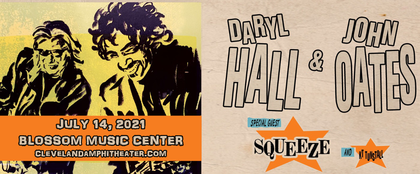 Hall and Oates, KT Tunstall & Squeeze [CANCELLED] at Blossom Music Center