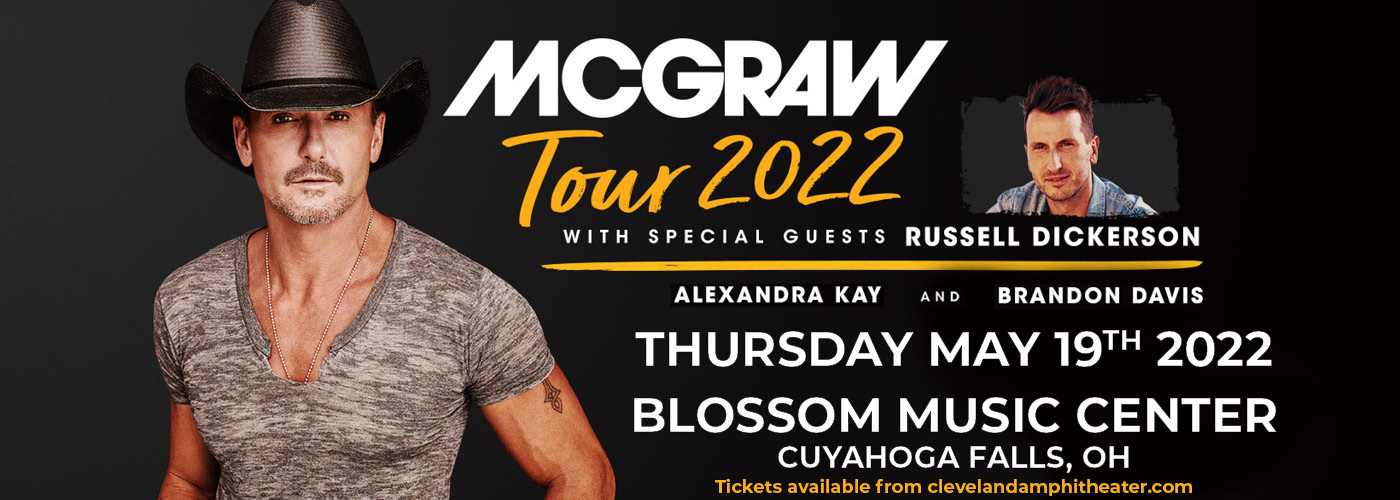 Tim McGraw: McGraw Tour 2022 with Russell Dickerson at Blossom Music Center