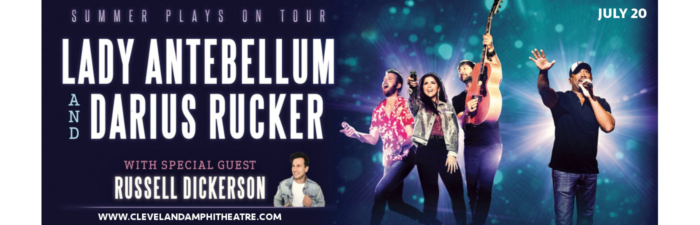 Lady Antebellum, Darius Rucker & Russell Dickerson at Blossom Music Center