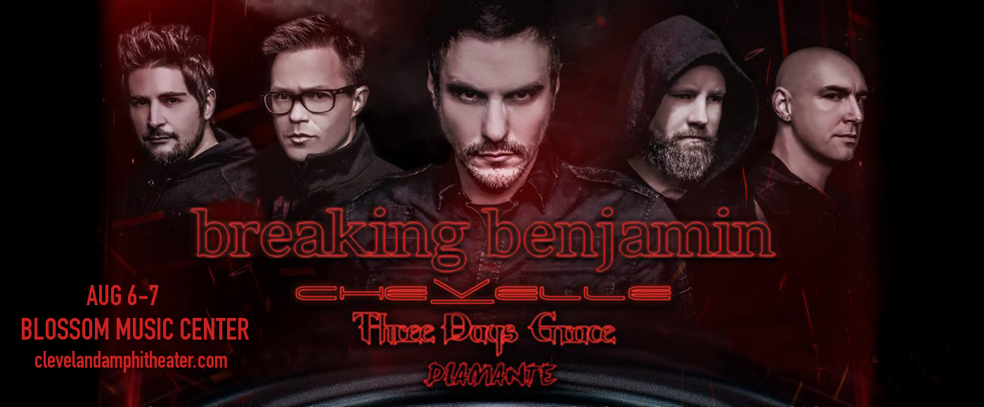 Breaking Benjamin, Chevelle & Three Days Grace at Blossom Music Center