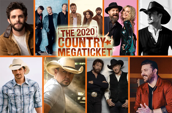 Country Megaticket (Includes Tickets To All Performances) [CANCELLED] at Blossom Music Center