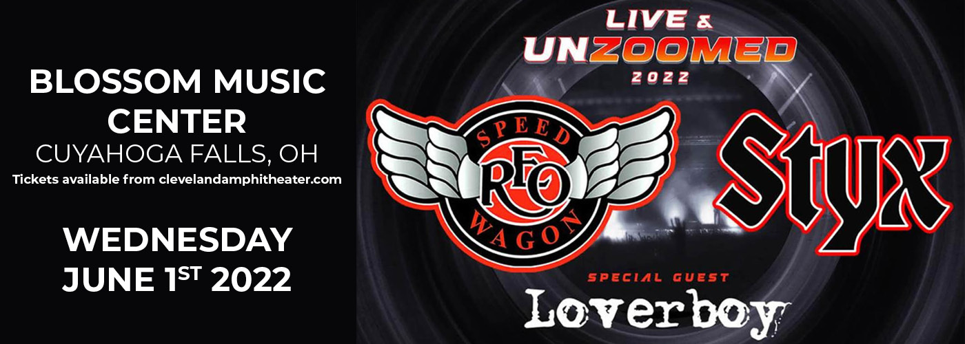 REO Speedwagon and Styx: Live and Unzoomed 2022 Tour at Blossom Music Center