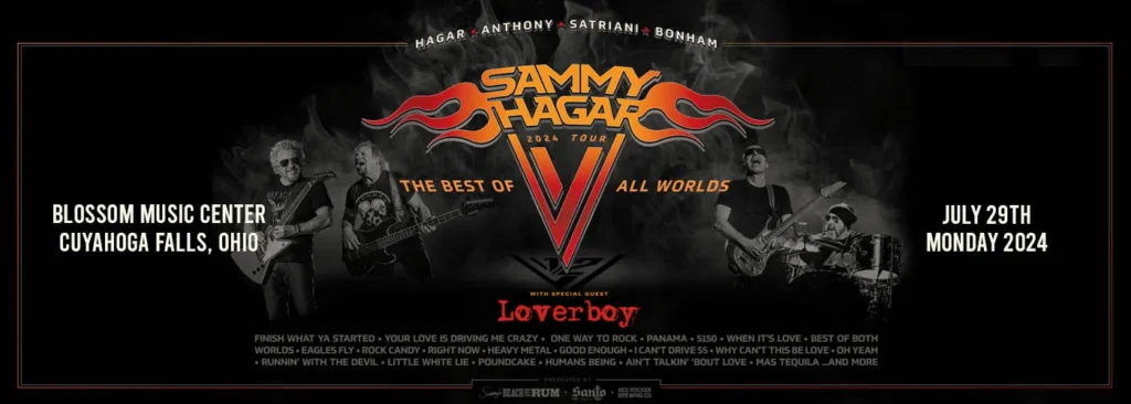 Sammy Hagar & Loverboy at Blossom Music Center
